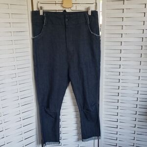 Locker Room Low Crotch Women's Blue Distress  Denim Slim Leg Jeans Size M